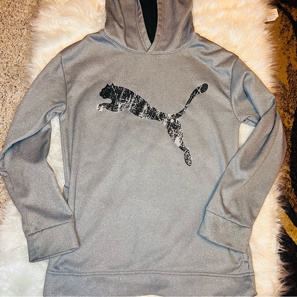 Puma Other - Boys puma Grey and black hoodie size 14-16 excellent condition